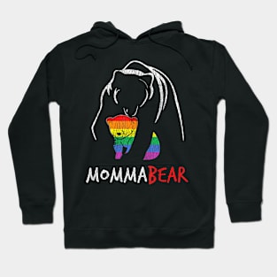 Rainbow Mama Bear Hug Love Support Parent Pride Lgbt Hoodie